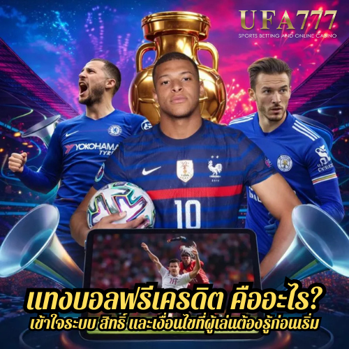 แทงบอลฟรีเครดิต คืออะไร? เข้าใจระบบ สิทธิ์ และเงื่อนไขที่ผู้เล่นต้องรู้ก่อนเริ่ม